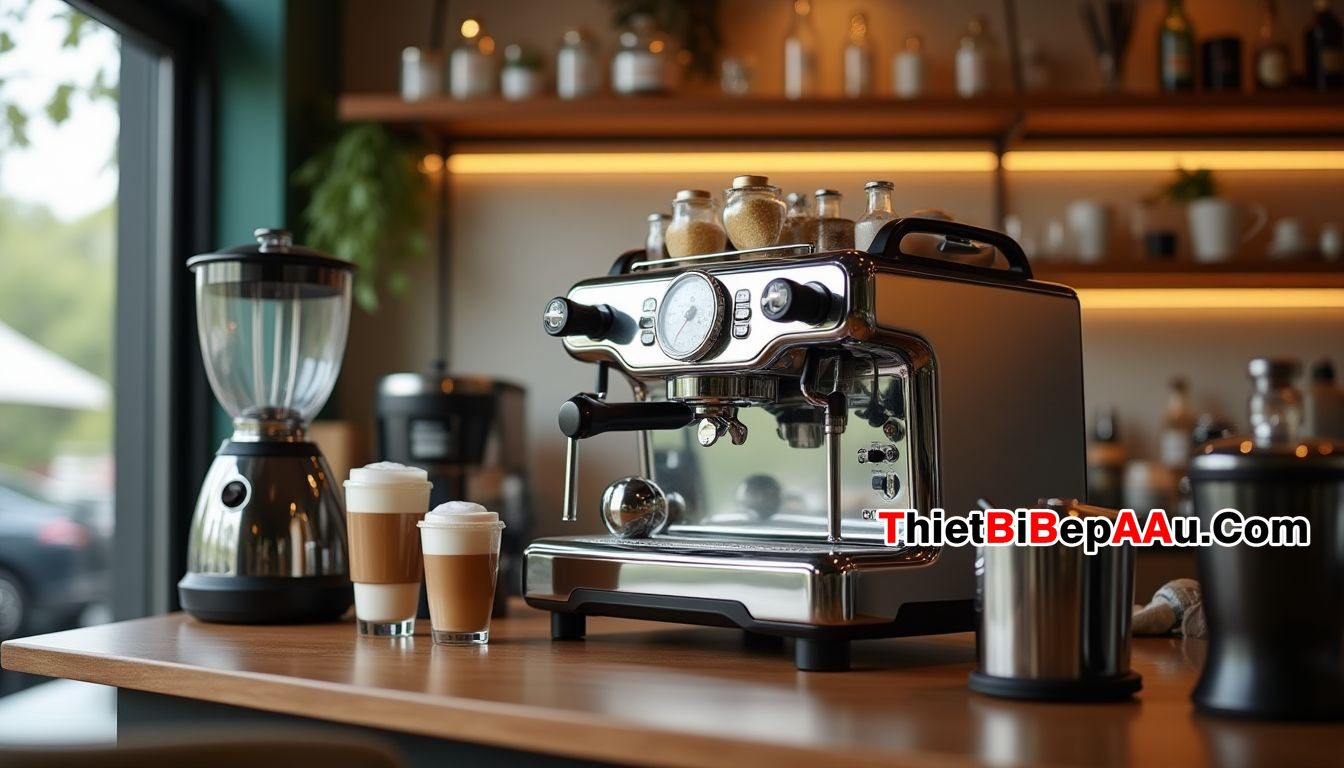 Tại sao mặt bích của Breville 876 giúp quầy bar luôn sạch bóng cà phê?