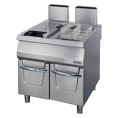 Bếp chiên nhúng đôi dùng gas Ozti 2 Bếp chiên nhúng đôi dùng gas Ozti
