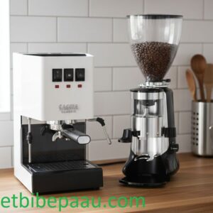 Combo Máy Pha Cà Phê Gaggia Classic Evo Và Máy Xay Cà Phê Gemilai HC600 Nơi mua máy pha cà phê Gaggia chính hãng tại TPHCM