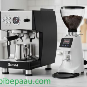 Combo Máy pha cà phê Gemilai 3200B Pro+Máy xay cà phê Amalfi A80