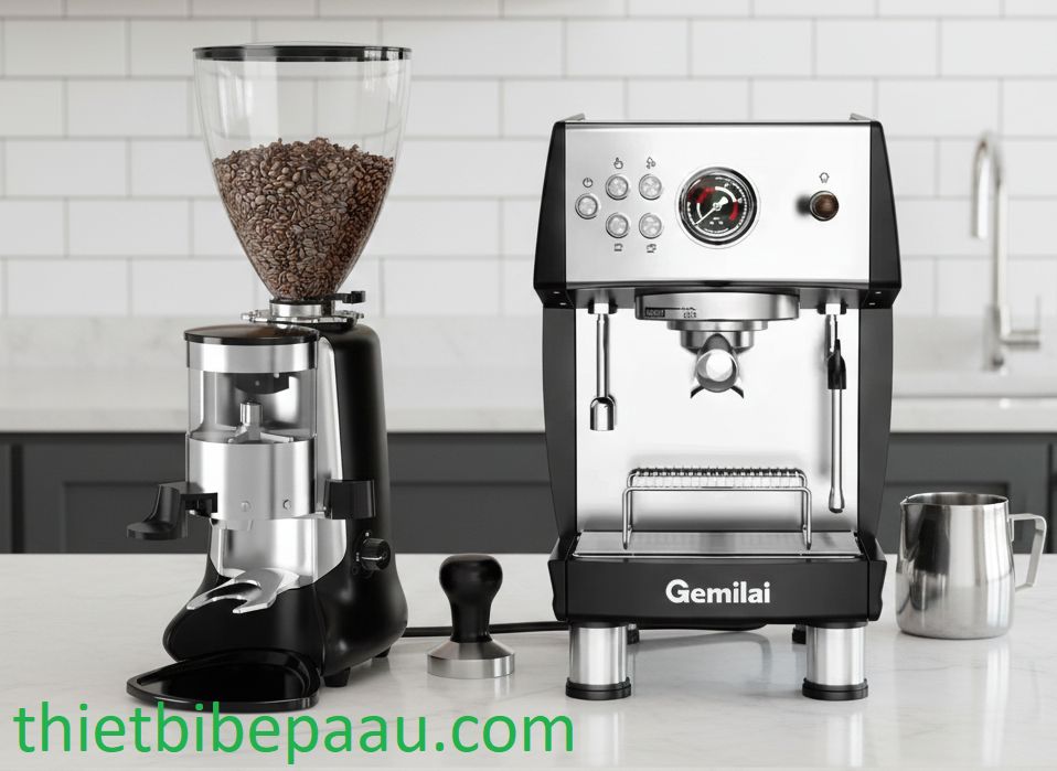 Combo Máy pha cà phê Gemilai CRM 3200B Pro + Máy xay Gemilai HC 600 8 Combo Máy pha cà phê Gemilai CRM 3200B Pro + Máy xay Gemilai HC 600