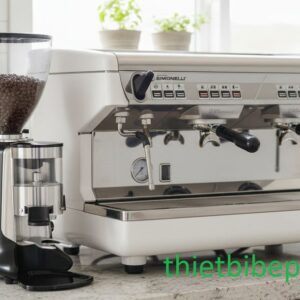 Combo Máy Pha Cà Phê Nuova Simonelli Appia II 2 Group Và Máy Xay Cà Phê Gemilai HC 600