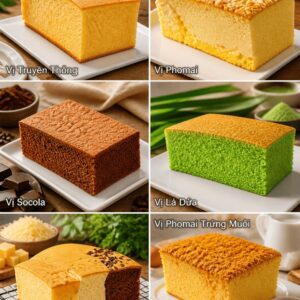 Khóa Học Làm Bánh Bông Lan Castella